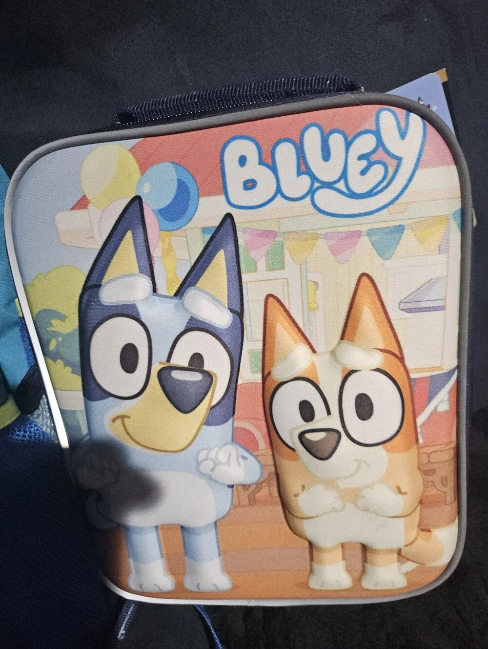 Cat & Jack Teal and Light Blue Kids Backpack with Lime Accents